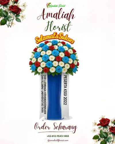 Standing Flower di Gedung Serbaguna Cazamora Bekasi